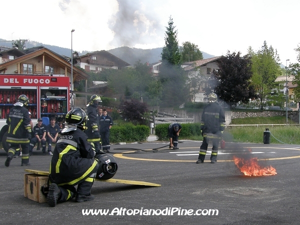 Bombola di gas incendiata