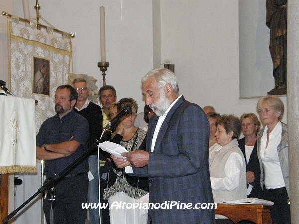 Il saluto da parte del consiglio pastorale