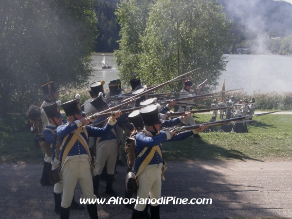 Rievocazione ritirata truppe francesi - Baselga di Piné agosto 2010