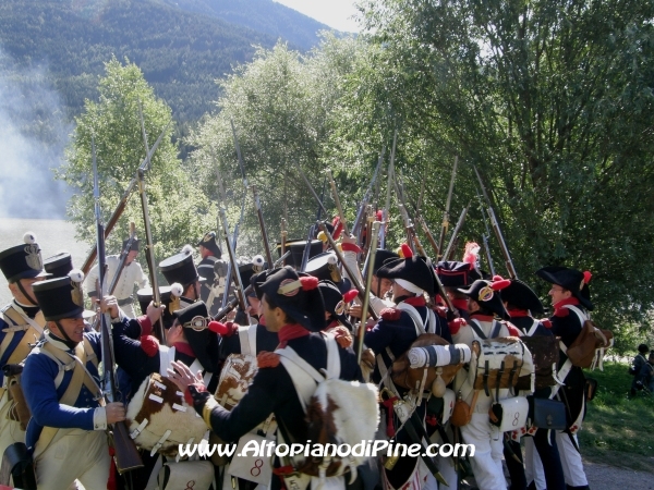 Rievocazione ritirata truppe francesi - Baselga di Piné agosto 2010