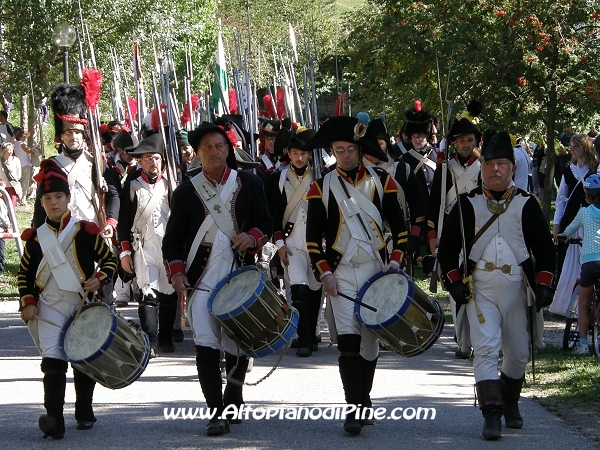 Rievocazione ritirata truppe francesi - Baselga di Piné agosto 2010