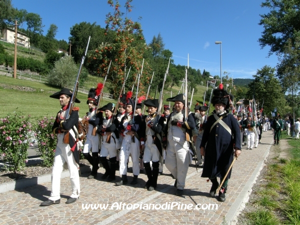 Rievocazione ritirata truppe francesi - Baselga di Piné agosto 2010