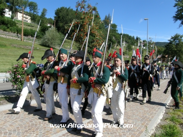 Rievocazione ritirata truppe francesi - Baselga di Piné agosto 2010
