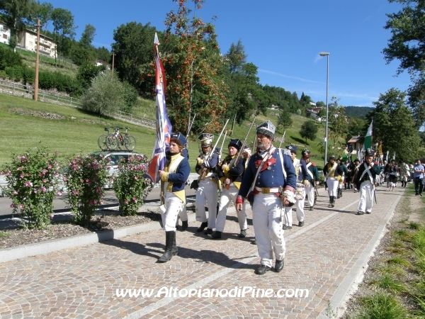Rievocazione ritirata truppe francesi - Baselga di Piné agosto 2010