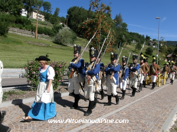 Rievocazione ritirata truppe francesi - Baselga di Piné agosto 2010