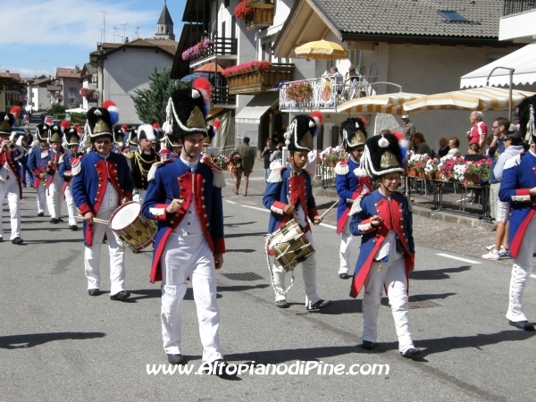 Rievocazione ritirata truppe francesi - Baselga di Piné agosto 2010