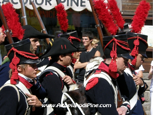 Rievocazione ritirata truppe francesi - Baselga di Piné agosto 2010