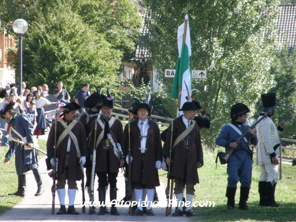 Rievocazione ritirata truppe francesi - Baselga di Piné agosto 2010