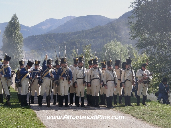 Rievocazione ritirata truppe francesi - Baselga di Piné agosto 2010