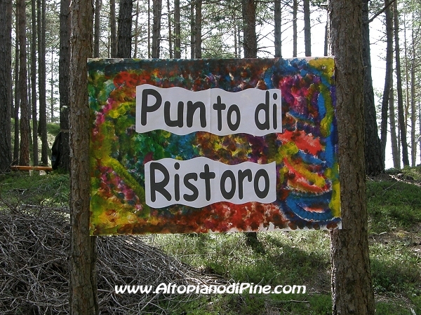 Punto di ristoro alla Bellavista - Camminando con Evelin