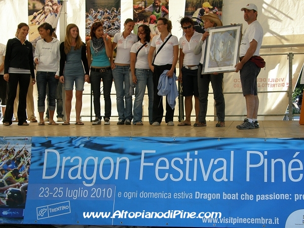 Le vincitrici categoria femminile - Dragon Festival 2010 - Baselga di Pine'