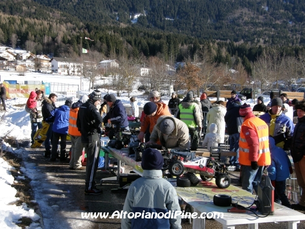 4°  Trofeo Neve e Ghiaccio 2010 - preparazione delle auto prima della finale
