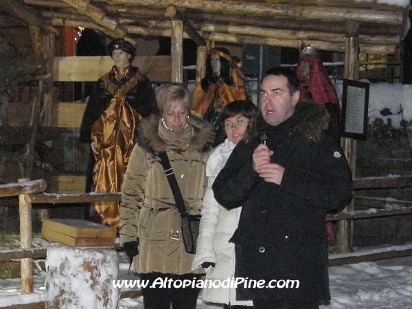 Mercatino di Natale di Piné 2010 - Il sindaco Ugo Grisenti inaugura l'edizione 2010