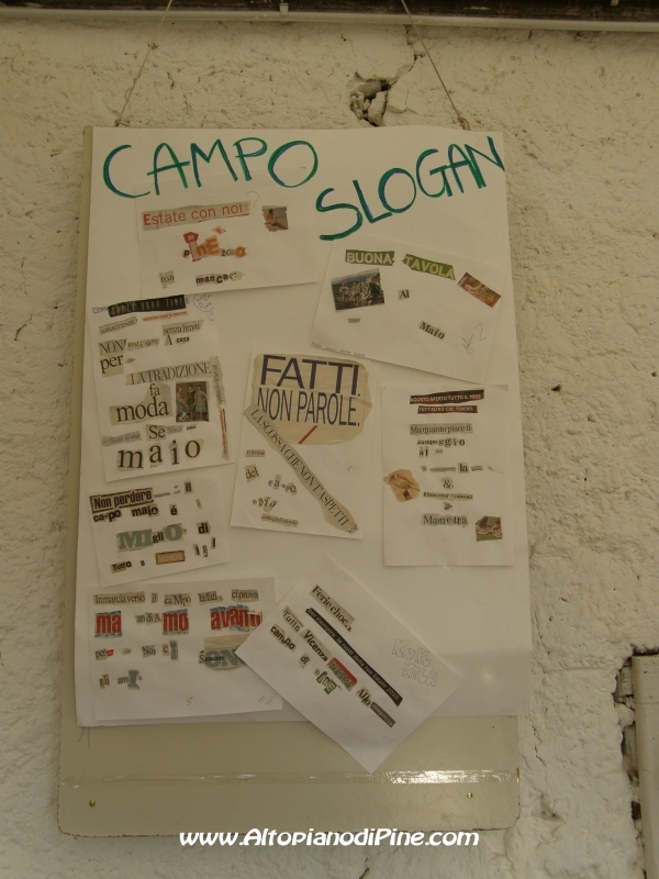 I lavori dei ragazzi - Campo Maglio 2010 a Rizzolaga