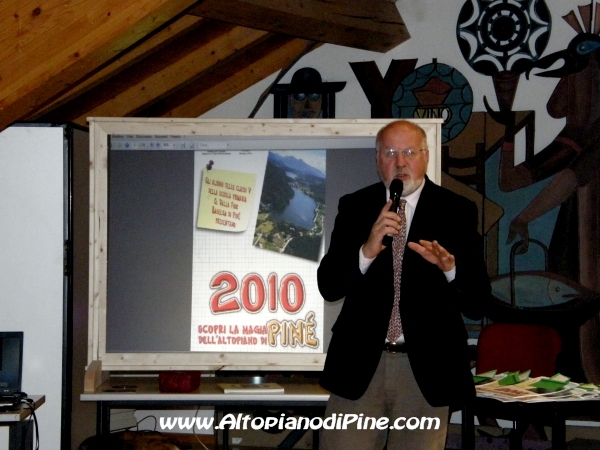Il Sindaco di Baselga di Piné Sergio Anesi