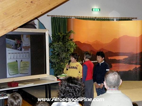 Presentazione del calendario da parte dei ragazzi - giugno