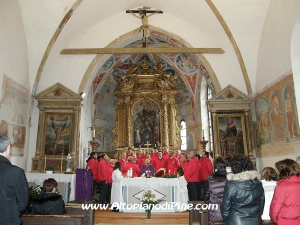 Il coro Costalta che ha animato la S.Messa
