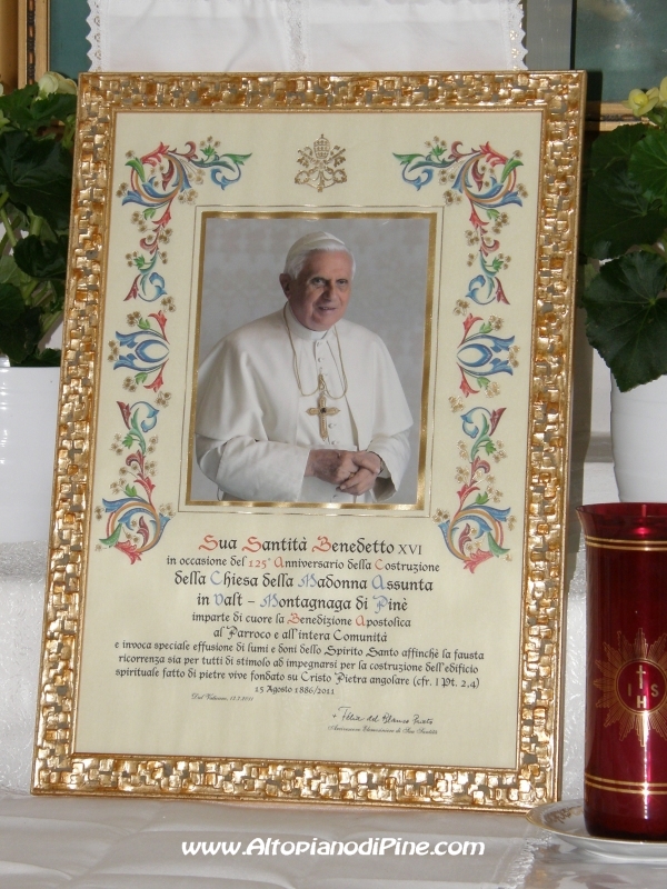 Benedizione Apostolica di S.S. Benedetto XVI
