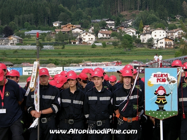 Cerimonia di apertura del 12 campeggio allievi Vigili del Fuoco Volontari 2012