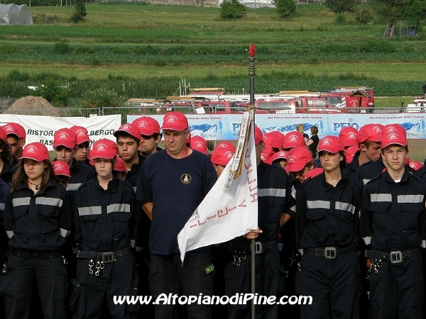 Cerimonia di apertura del 12 campeggio allievi Vigili del Fuoco Volontari 2012