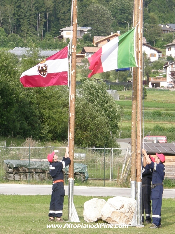 Cerimonia di apertura del 12 campeggio allievi Vigili del Fuoco Volontari 2012