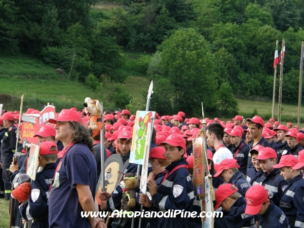 Cerimonia di apertura del 12 campeggio allievi Vigili del Fuoco Volontari 2012