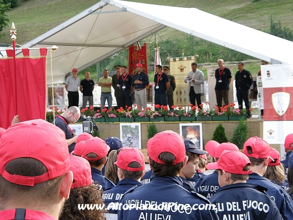Cerimonia di apertura del 12 campeggio allievi Vigili del Fuoco Volontari 2012