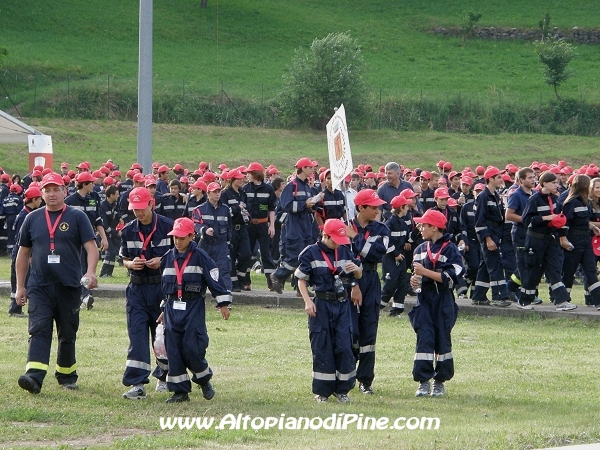 Cerimonia di apertura del 12 campeggio allievi Vigili del Fuoco Volontari 2012