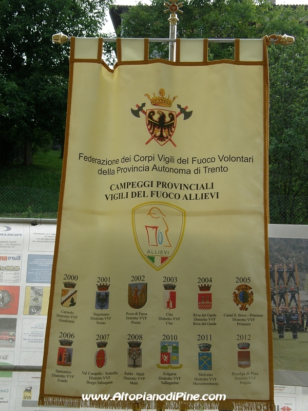 Cerimonia di apertura del 12 campeggio allievi Vigili del Fuoco Volontari 2012