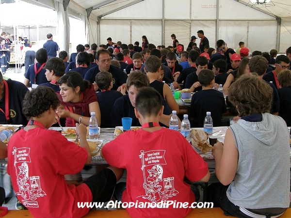 Cena - 12 campeggio allievi Vigili del Fuoco Volontari 2012