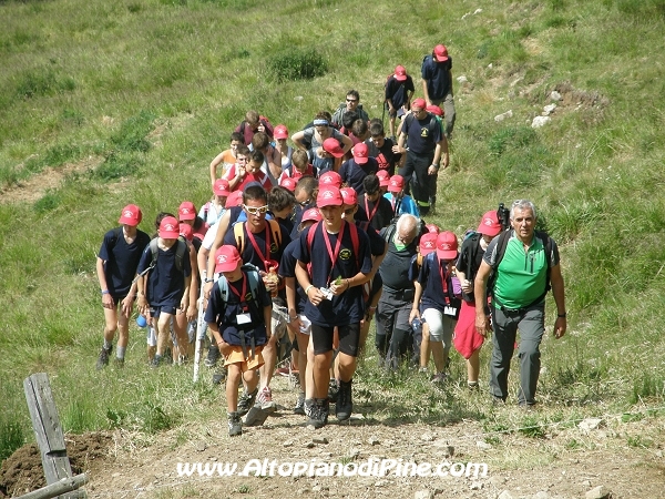 L'arrivo alla Malga Stramaiolo - 12 campeggio allievi Vigili del Fuoco Volontari 2012
