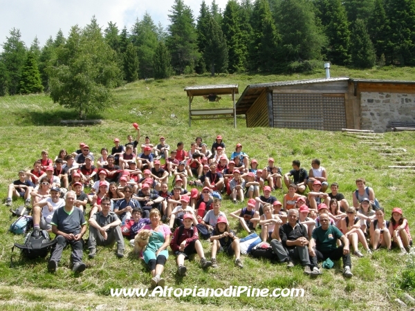 I partecipanti all'escursione al Rifugio Tonini - 12 campeggio allievi Vigili del Fuoco Volontari 2012