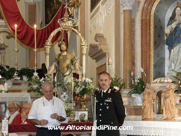 S. Osvaldo 2012 - il maresciallo Mauro Zennaro