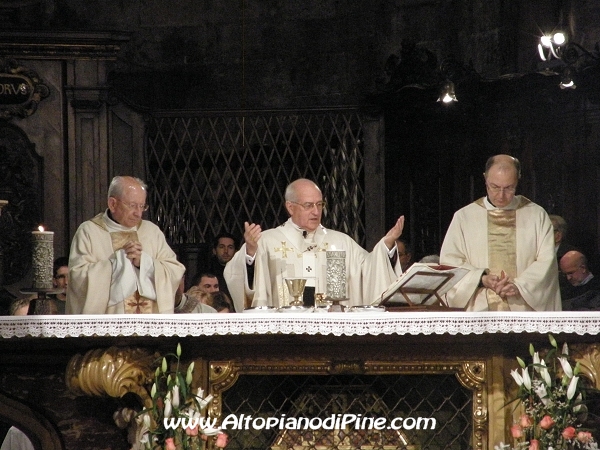 don ___ - l'arcivescovo di Trento Luigi Bressan e mons. Marco Frissina