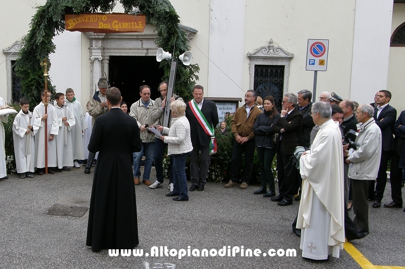 Benvenuto al nuovo parroco di Folgaria don Gabriele Bernardi