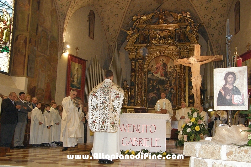 Benvenuto al nuovo parroco di Folgaria don Gabriele Bernardi