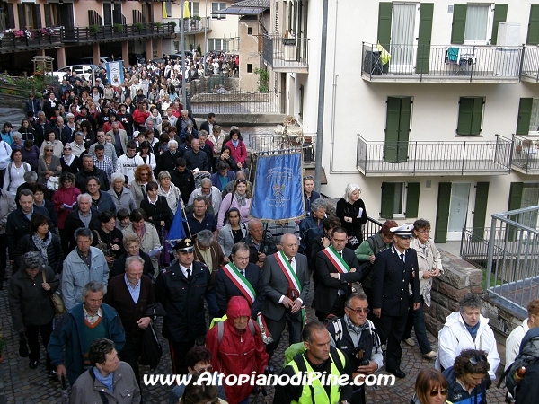 Festa patronale Madonna di Piné  2012 - il Sindaco di Quinto Vicentino assieme ai Sindaci pinetani 