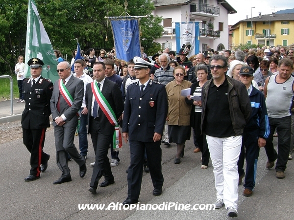Festa patronale Madonna di Piné  2012 - le autoritá in processione