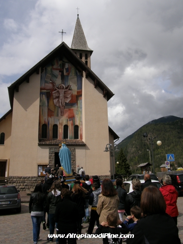 Ritorno nella chiesa parrochiale di Brusago