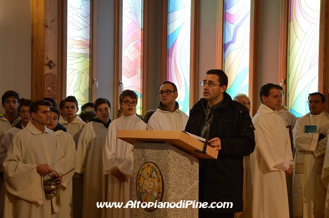 Introduzione della cerimonia di inaugurazione chiesa - Concordia sulla Secchia 24 novembre 2013