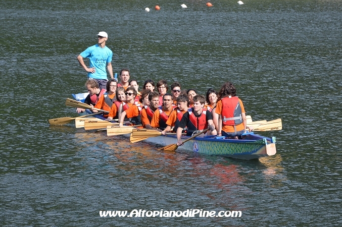Facoltiadi 2013 a Baselga di Piné - Lago delle Piazze - prove di Dragon Boat in vista delle gare di domani