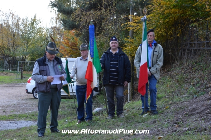 Benedizione della croce in onore dei caduti di Faida