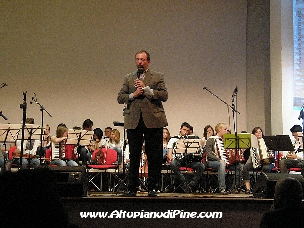 Festa patronale Madonna di Piné  2013  - Mattia Boschini presentatore della prima parte della serata