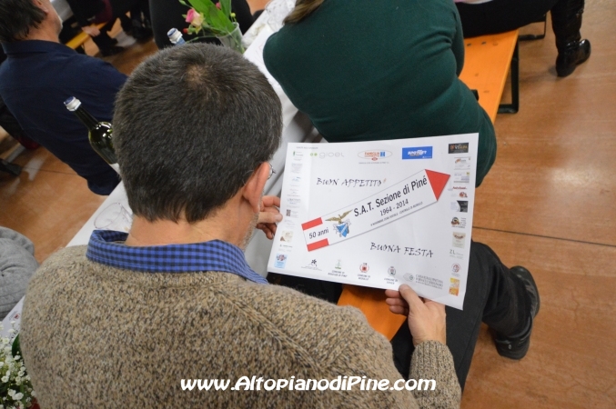 Cena Sociale 50 S.A.T. Piné 2014