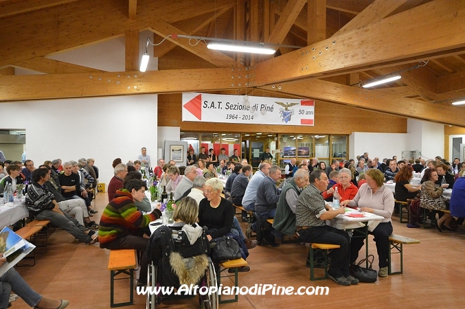 Cena Sociale 50 S.A.T. Piné 2014