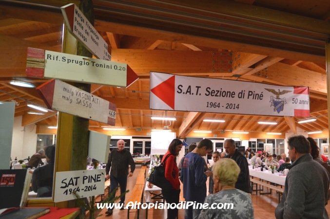Cena Sociale 50 S.A.T. Piné 2014