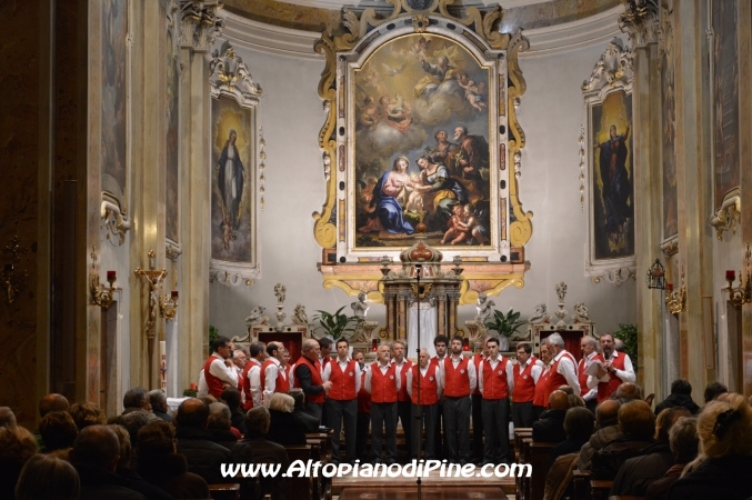Concerto Immacolata 2014 nel Santuario Madonna di Piné a  Montagnaga - Coro Costalta
