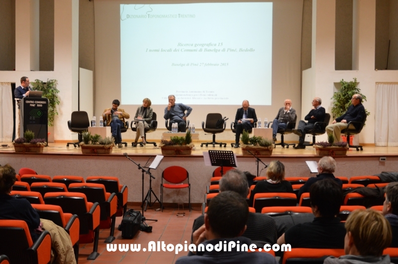 Presentazione libro I nomi locali dei comuni di Baselga di Piné e Bedollo