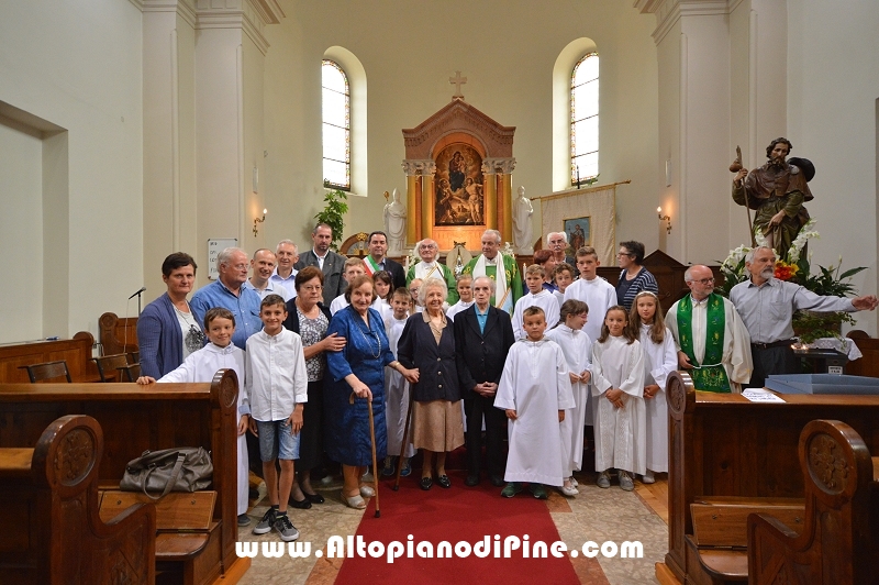 Festa per l'anniversardio di ordinazione sacerdotale domenica mattina -San Rocco 2015 a Miola 