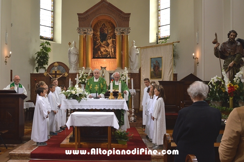 Festa per l'anniversardio di ordinazione sacerdotale domenica mattina -San Rocco 2015 a Miola 